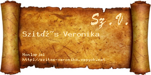 Szitás Veronika névjegykártya