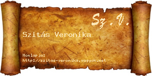 Szitás Veronika névjegykártya