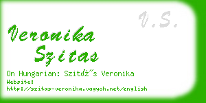 veronika szitas business card